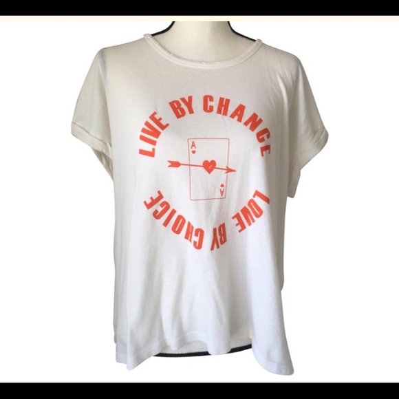 Current/Elliott Tops - Current Elliot Distressed Graphic Tee